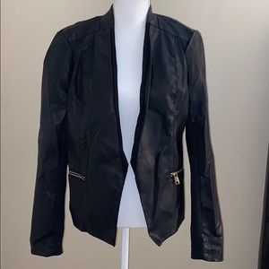 Cavalini black Leather Jacket - Size L